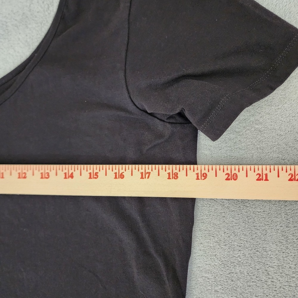 Maurice's Women's Scoop Neck Top Black XXL Short Sleeve - Picture 4 of 6